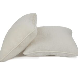 2 wollen hoofdkussens merino